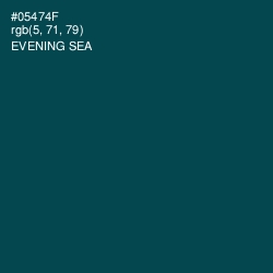#05474F - Evening Sea Color Image